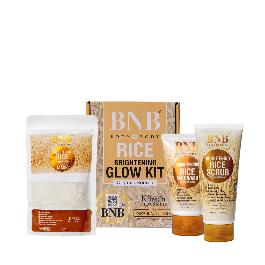 Rice Extract Brightening Glow Facial Kit 3-in-1