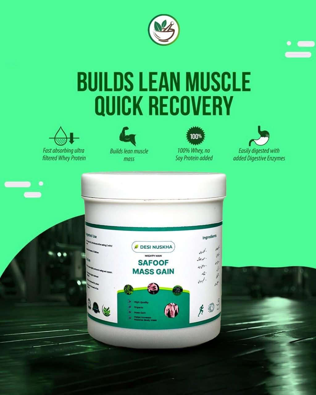 Safoof Mass Gain – Herbal Weight Gain Formula