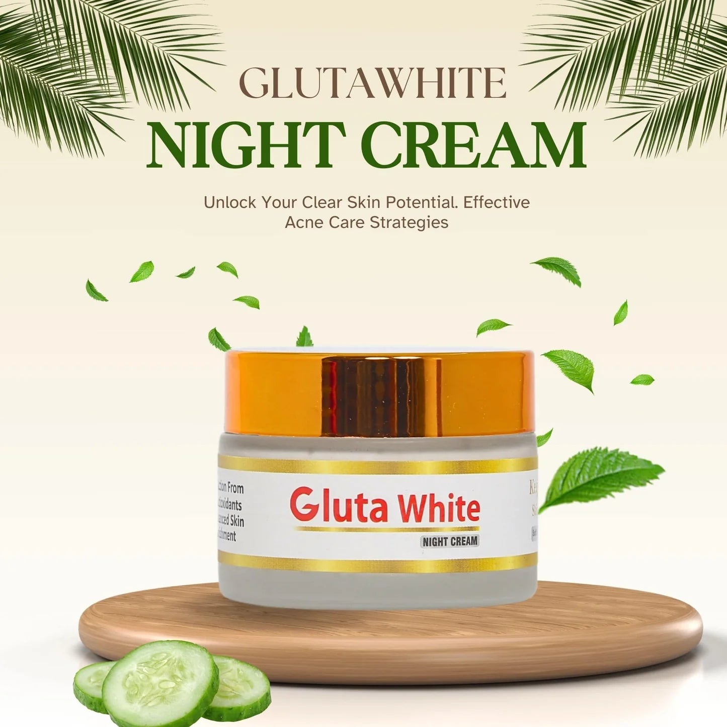 Gluta White Cream – Brightening &amp; Hydrating Night Cream